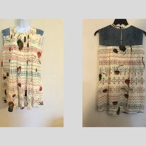 3/$29 Benares Pleated Sundress Nap Dess Floral Print S